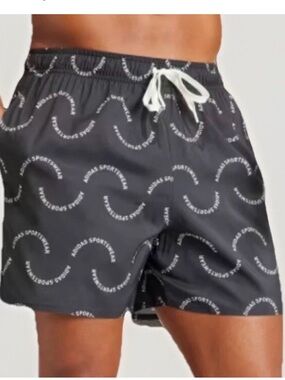 Adidas Wave Logo CLX Swim Shorts, Black, Size XL NWT